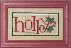 Christmas Spirit Double Flip - Holly/Stocking - Cross Stitch