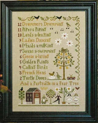 12 Days Of Christmas - Cross Stitch Pattern 1 12 Days Of Christmas - Cross Stitch Pattern