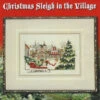 Christmas Sleigh In The Village - Cross Stitch Pattern