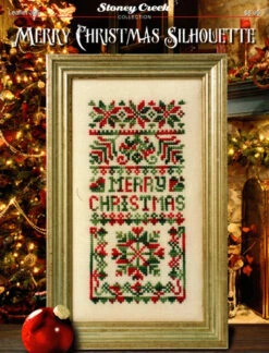 Merry Christmas Silhouette - Cross Stitch Pattern