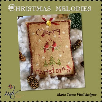 Christmas Melodies Pillow- Cross Stitch Pattern 1 Christmas Melodies Pillow- Cross Stitch Pattern