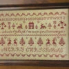 Christmas Redwork Sampler - Cross Stitch Pattern