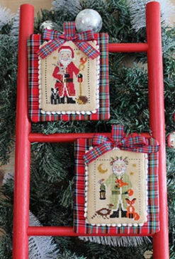 Father Christmas And Uncle Holly - Cross Stitch Pattern