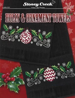 Holly & Ornament Towels - Christmas Cross Stitch Pattern
