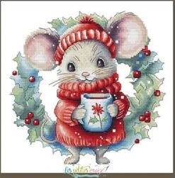 Christmas Mouse - Cross Stitch Pattern