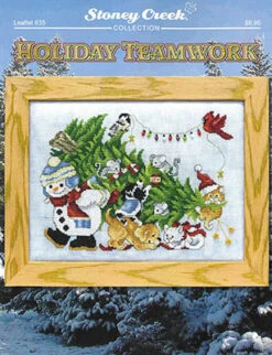 Holiday Teamwork - Christmas Cross Stitch Pattern