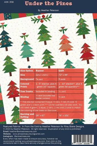Under The Pines - Christmas Quilt Pattern 2 Under The Pines - Christmas Quilt Pattern - Image 2