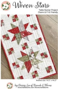 Woven Stars Table Runner - Christmas Quilt Pattern
