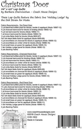 Christmas Door - Quilt Pattern 2 Christmas Door - Quilt Pattern - Image 2