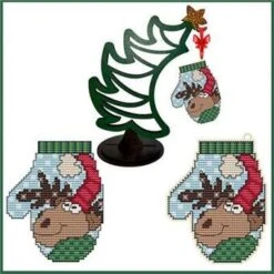 Mitten Series - Moose - Christmas Cross Stitch Pattern