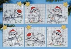 Christmas Cats - Cross Stitch Kit