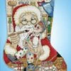 Painting Santa - Christmas Cross Stitch Kit