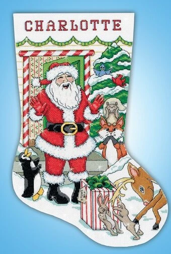 Santa's Surprise - Christmas Cross Stitch Kit 1 Santa's Surprise - Christmas Cross Stitch Kit