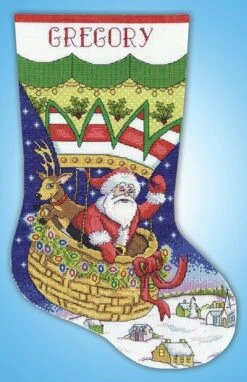 Balloon Ride - Christmas Cross Stitch Kit