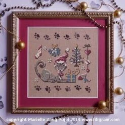 Christmas Of A Cat - Cross Stitch Pattern