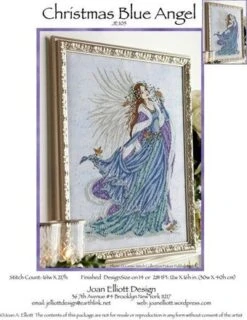 Christmas Blue Angel - Cross Stitch Pattern