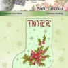 Noel Cardinal Christmas Stocking - Cross Stitch Pattern