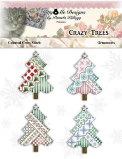 Crazy Trees Ornaments - Christmas Cross Stitch Pattern