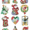 Country Folk Christmas Ornaments - Cross Stitch Pattern