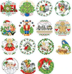 Lotsa Christmas Ornaments - Cross Stitch Pattern