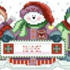Festive Snowmen - Christmas Cross Stitch Pattern