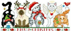 Meowy Christmas - Christmas Cross Stitch Pattern