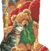 Christmas Cuddles Stocking - Cross Stitch Pattern