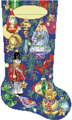 Christmas Ornament Stocking - Cross Stitch Pattern