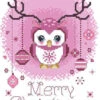 Merry Christmas Owl - Cross Stitch Pattern