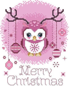 Merry Christmas Owl - Cross Stitch Pattern