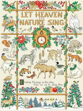 Nature Christmas Sampler - Cross Stitch Pattern 2 Nature Christmas Sampler - Cross Stitch Pattern - Image 2