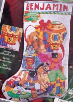Christmas Toys Stocking - Cross Stitch Pattern