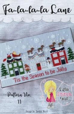 Fa-la-la-la Lane - Christmas Cross Stitch Pattern