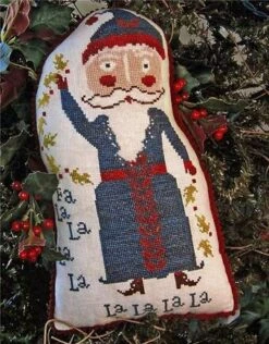 Holly Jolly Santa - Christmas Cross Stitch Pattern