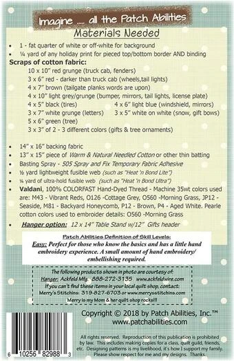 Merry Christmas Little Truck - Quilt Pattern 2 Merry Christmas Little Truck - Quilt Pattern - Image 2