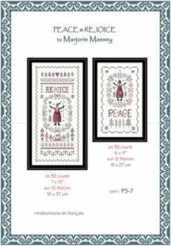 Peace And Rejoice - Christmas Cross Stitch Pattern