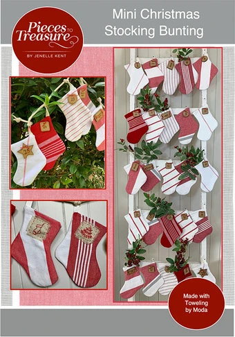 Mini Christmas Stocking Bunting - Quilt Pattern 1 Mini Christmas Stocking Bunting - Quilt Pattern