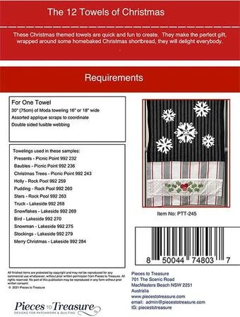 The 12 Towels Of Christmas - Quilt Pattern 2 The 12 Towels Of Christmas - Quilt Pattern - Image 2