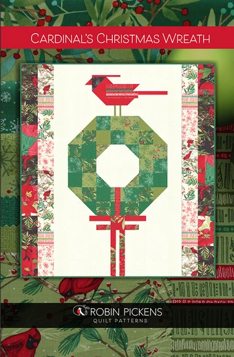 Cardinals Christmas Wreath - Quilt Pattern 1 Cardinals Christmas Wreath - Quilt Pattern