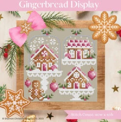 Gingerbread Display - Christmas Cross Stitch Pattern