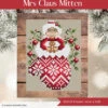 Mrs. Claus Mitten - Christmas Cross Stitch Pattern