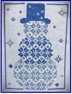 Quaker Winter Snowman - Christmas Cross Stitch Pattern