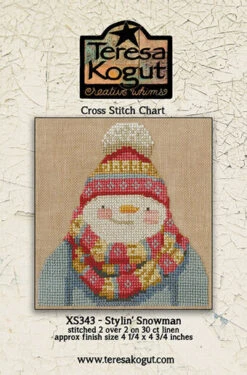 Stylin Snowman - Christmas Cross Stitch Pattern