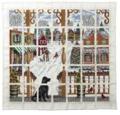 Christmas Town Afghan - Cross Stitch Pattern